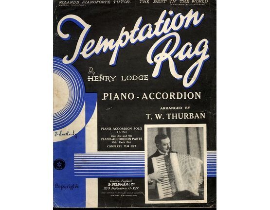 5925 | Temptation Rag -  two step arranged for Piano Accordion