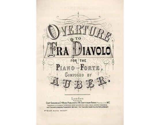 5954 | Fra Diavolo - Overture for piano solo -  Musical Bouquet No.  83 &84