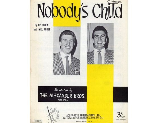 5980 | Nobodys Child - Featuring Karen Young - Alexander Bros