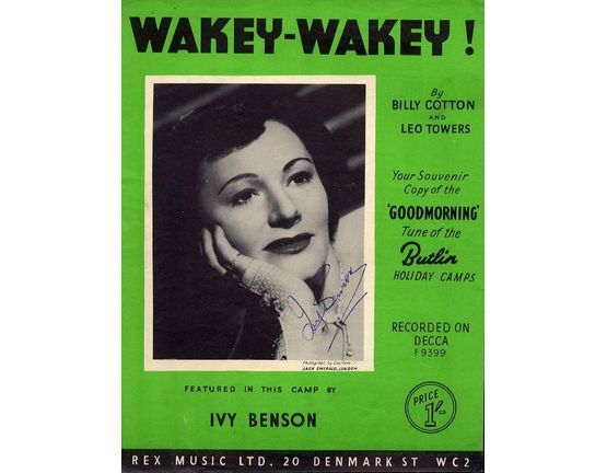 5999 | Wakey Wakey! As performed by Ivy Benson - Signed by her