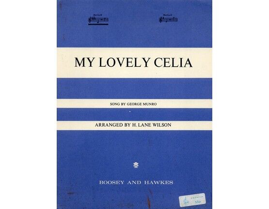 6099 | My Lovely Celia - Song  in the key of E major for Low voice