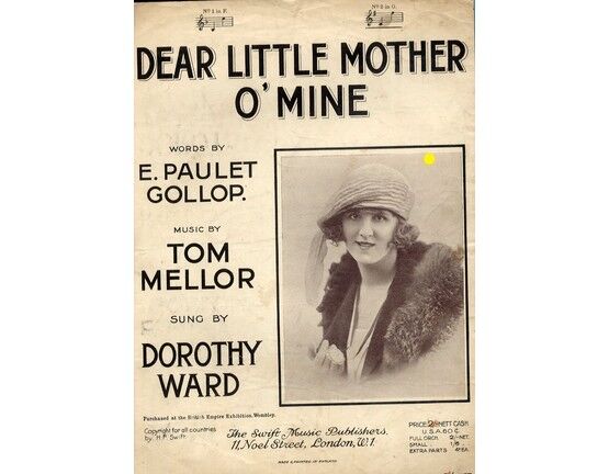 6122 | Dear Little Mother O Mine - Song featuring Dorothy Ward