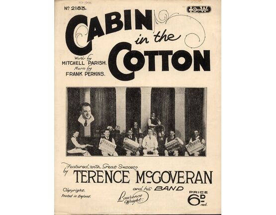 6450 | Cabin in the Cotton - Song Featured with Great Success by Terence Mcgoveran and his Band - Lawrence Wright Edition No. 2183