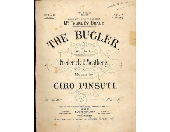 65 | The Bugler - No. 1 in D for Bass, sung by Mr Thurley Beale