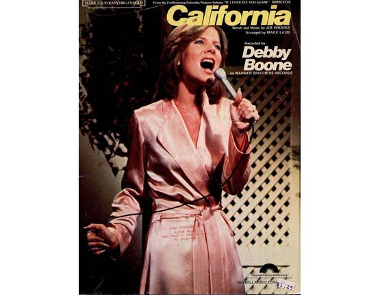 6530 | California - Featuring Debby Boone - Mark Laub Easy Organ Solo