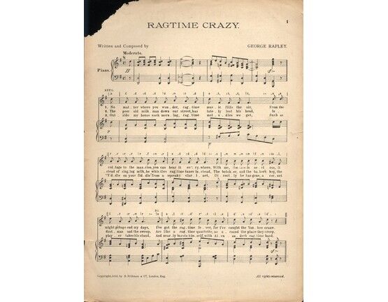 6587 | Ragtime Crazy - Song