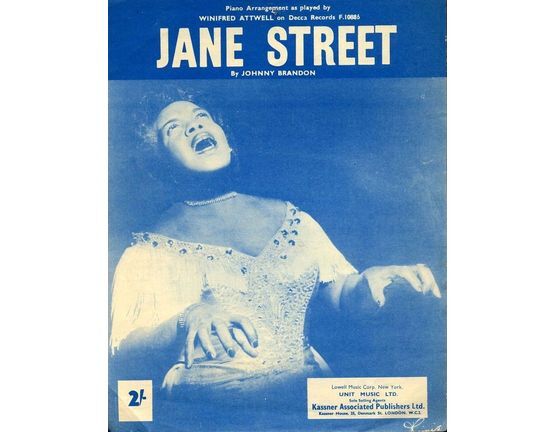 6602 | Jane Street - Piano arrangement as played by Winifred Attwell on Decca Records F. 10886