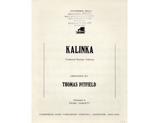 6620 | Kalinka - Traditional Russina Folk Song - Accordion solo