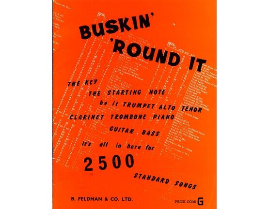 6630 | Buskin round it, The key, The starting note, be it trumpet alto tenor clarinet trombone piano guitar or bass for 2500 standard songs.