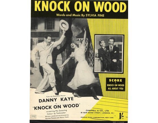 6680 | Knock On Wood - As Sung by Danny Kaye and Patricia Denise in the Paramount Picture "Knock on Wood"