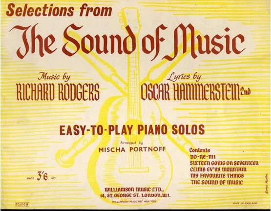 6690 | Selections from The Sound of Music - Easy to Play Piano Solos with Words