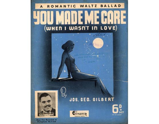 6721 | You Made me Care (When I Wasn't in Love) -  Featuring Harry Evans, Harry Roy