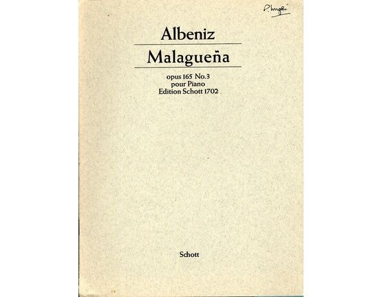 6847 | Malaguena - Piano Solo - Op. 165, No. 3