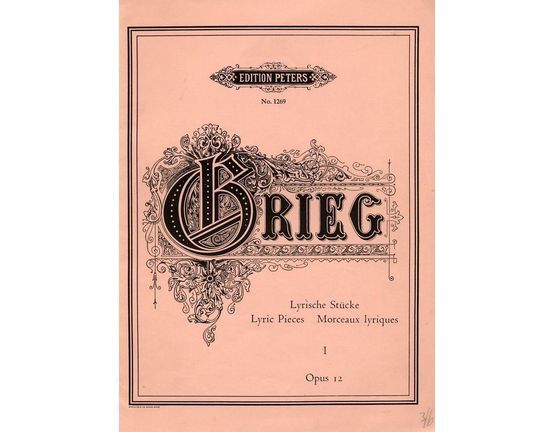 6868 | Lyric Pieces (Lyrische Stucke) - Op. 12 - Book 1 - Edition Peters No. 1269