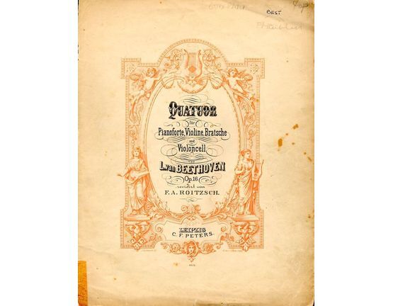 6868 | Quatuor - For Piano, Violin & Violin cello - Op. 16 - Edition Peters