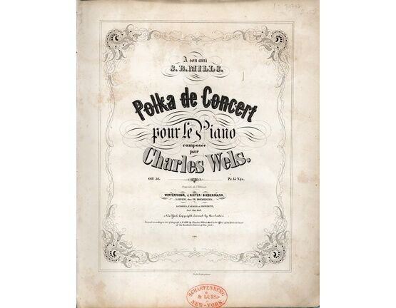 7105 | Charles Wels. - Polka de Concert (Op. 51) - Piano Solo