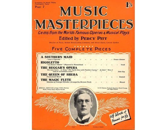 7204 | Music Masterpieces - Part 7 - Jan  7th, 1926 - Gems from the Worlds most famous Operas and Musical plays - Special Articles by Peggy O'Neil, bertram W