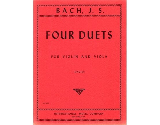 7237 | Bach - Four Duets for Violin and Viola - Publication No. 1165