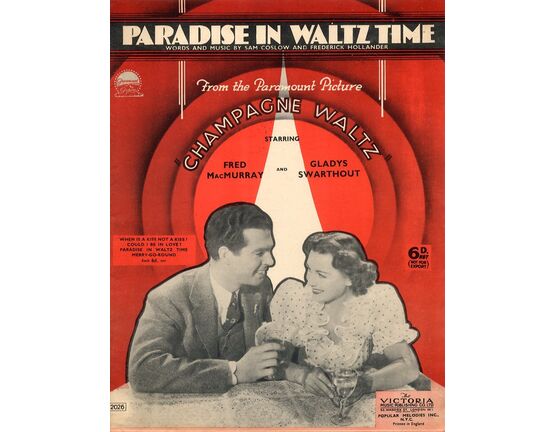 7303 | Paradise in Waltz Time - Song from Champagne Waltz  - Featuring Fred MacMurray and Gladys Swarthout