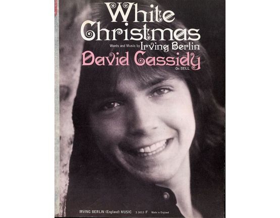 7334 | White Christmas - As Recorded by David Cassidy on Bell - For Piano and Voice with Chord symbolds