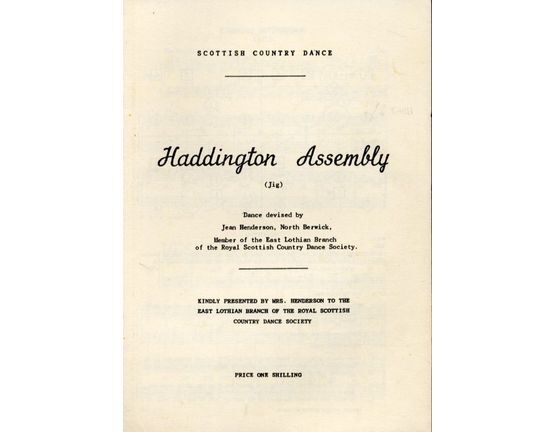 7378 | Haddington Assembly (jig) - Scottish Country Dance with Instructions for the Dance