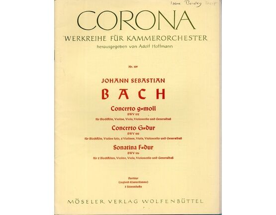 7457 | Bach - Corona - Werkreihe fur Kammerorchester