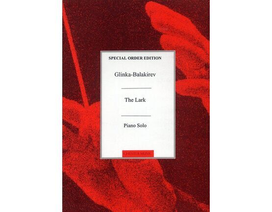 7568 | Glinka-Balakirev - The Lark (L'alouette) - Piano Solo
