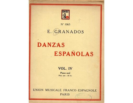 7667 | Danzas Espanolas - Piano seul - Vol. IV - UMFE No. 1065