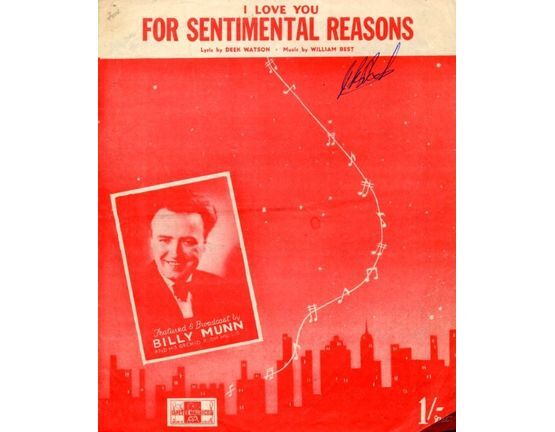 7768 | For Sentimental Reasons - As Performed by Billy Munn, Benny Lee