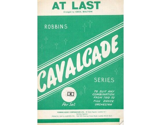 7773 | At Last - Robins Cavalcade Series - Arranged by Cecil Bolton to suit any Combination from Trio to Full Dance Orchestra
