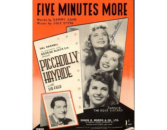 7779 | Five Minutes More -  From "Piccadilly Hayride" -  The Ross Sister