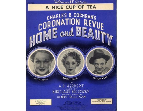 7791 | A Nice Cup of Tea - From "Home and Beauty" - Featuring Gitta Alpar, Binnie Hale, Nelson Keys