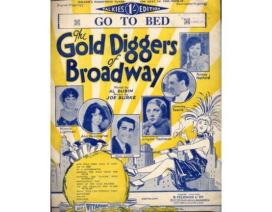 7791 | Go To Bed  - Song from "The Gold Diggers of Broadway