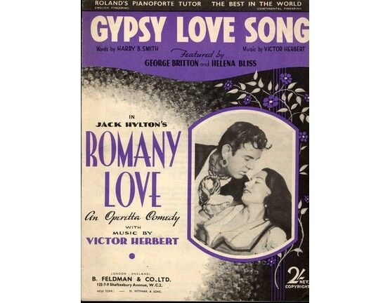 7791 | Gypsy Love Song (Slumber on My Little Gypsy Sweetheart) - from "Romany Love" - Featuring George Britton and Helena Bliss