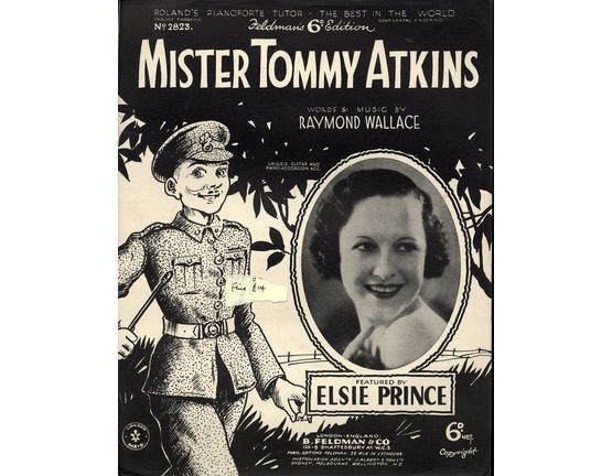 7791 | Mister Tommy Atkins - Feldmans 6d edition No. 2823 - As featured by Elsie Prince - Ukulele, Guitar and Piano-Accordion Acc.