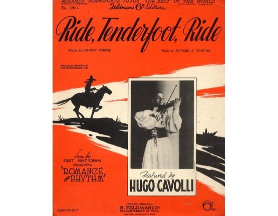 7791 | Ride Tenderfoot Ride - Featuring Hugo Cavolli