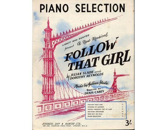 7807 | Piano Selection from the musical "Follow that Girl"