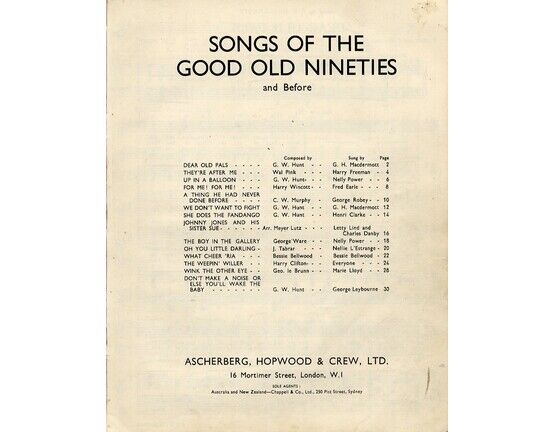 7809 | 14 Songs of the Good Old Nineties