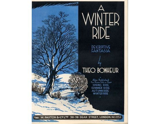 7814 | A Winter Ride  - Descriptive fantasia for piano