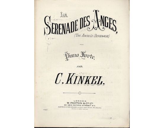 7814 | La Serenade Des Anges (The Angels Serenade) -  Piano Solo