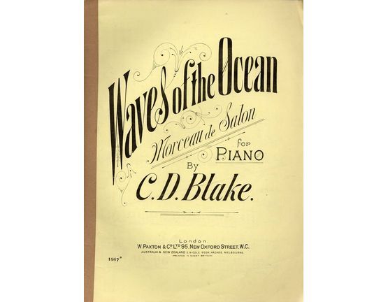 7814 | Waves of the Ocean - Morceau de Salon for Piano - Paxton edition no. 1467
