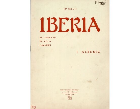 7815 | Iberia - 3 Piano Solos - 3er Cahier