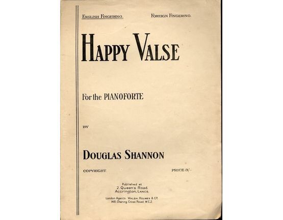 7831 | Happy Valse - English Fingering - For the Pianoforte