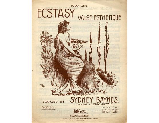 7840 | Ecstasy - Valse Esthetique for piano