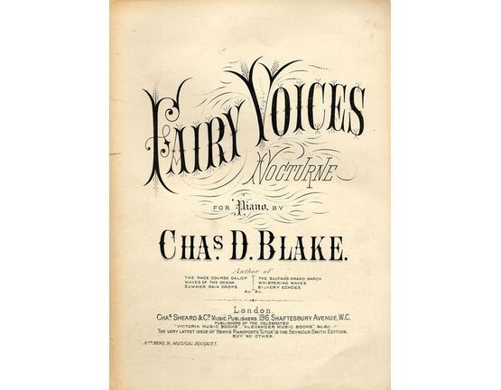 7842 | Fairy Voices - Nocturne for Piano - Musical Bouquet No. 5890-91