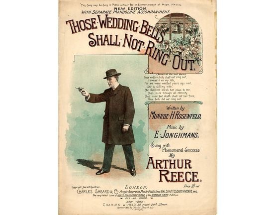 7856 | Those Wedding Bells Shall Not Ring Out - New Edition with Seperate Mandoline Accompaniment - As sung with Phenomenal Success by Arthur Reece