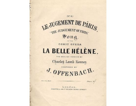 7857 | Le Jugement de Paris (The Judgement of Paris) - Song in the Comic Opera "La Belle Helene"