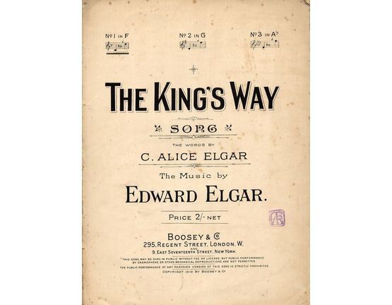 7863 | The King's Way - Song - In the key of F major for lower voice