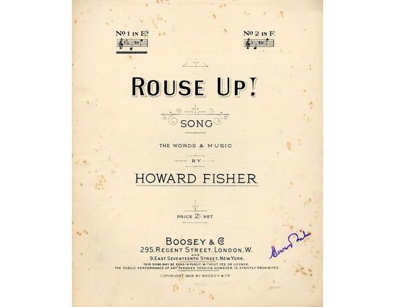 7864 | Rouse Up! - Song in the key of E flat major for Low Voice