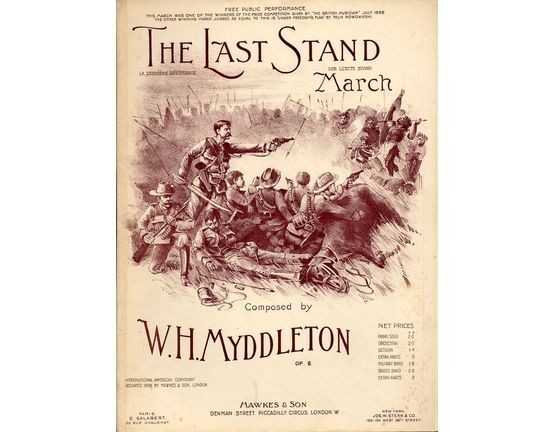 7881 | The Last Stand (Der Letzte Stand) - March - Piano Solo - Op. 8